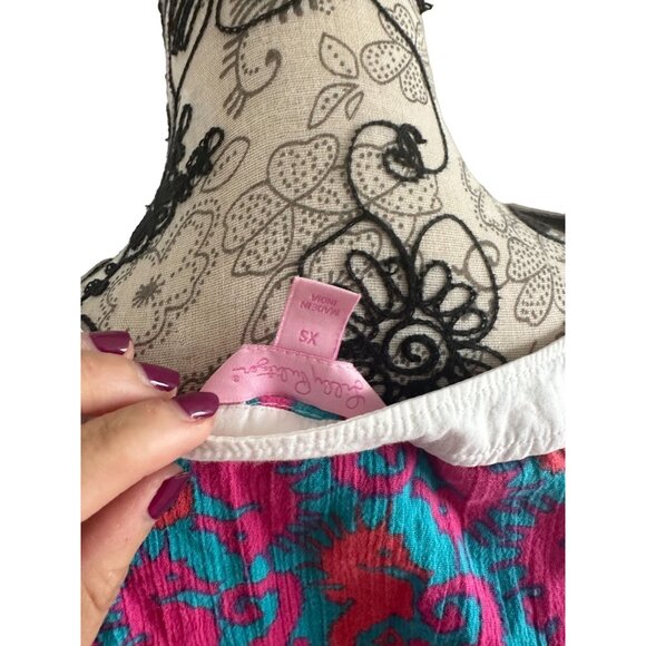 LILLY PULITZER Seahorse Print Tunic Top Sz XS - Picture 5 of 5